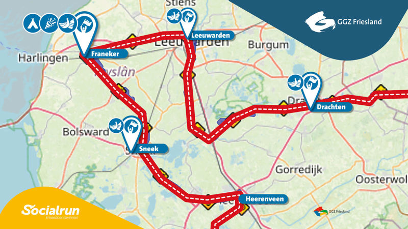 Kaart Social Run Friesland2