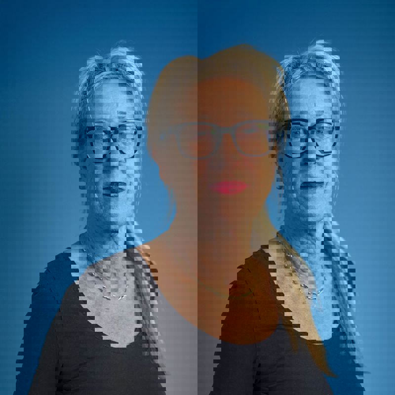 Blauw Anitra Louwers